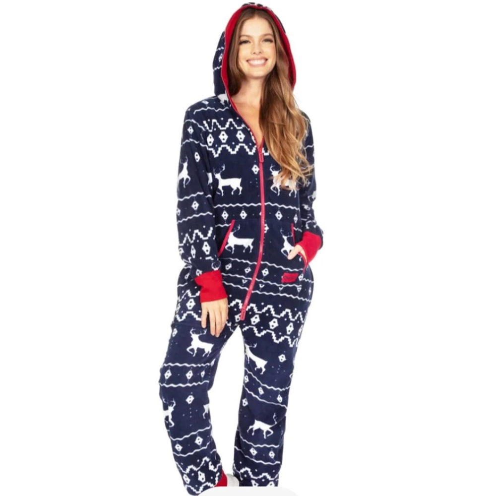 Tipsy elves women’s blue jumpsuit